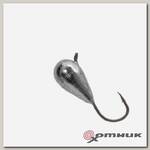 Мормышка вольфрамовая Капля с ушком d 5.0мм никель LumiCom