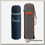 Термос (HS.TM-033C) 1000ML с ситечком (чехол) Tonar