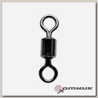 Вертлюг ROLLING SWIVEL WITH NICE SNAP Black Nikel размер 6 (10шт/упак)