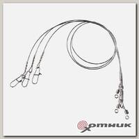 Поводок Флюорокарбоновый 0,7мм 20,1кг 20см (3шт/уп) (HS-0074) Helios