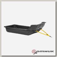 Санки рыбацкие С-6  1650х810х455 с обвязкой, полозьями и отбойником для снегохода, мотособак Helios