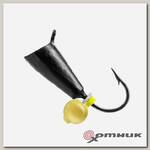 Мормышка вольфрам Конус с камнем Кошачий глаз Premier Fishing
