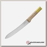 Нож кухонный №116 VRI Parallele для хлеба (нерж. сталь, рукоять бук, длина клинка 21 см) OPINEL