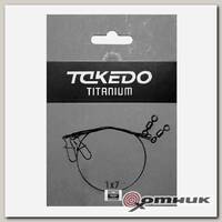 Поводок титановый 1*7 ( L-15см 7кг) "TAKEDO" (2шт)