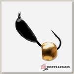 Мормышка Гвоздешарик черный банан, шарик латунный Premier Fishing