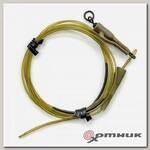 Готовый монтаж Dark Matter Leader Hybrid Lead Clip Clay Brown 40lb 1м KSZ37 Korda