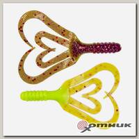 Твистер Credo Four tail 3,35"/8,5 см Fio & Acid lemon (HS-20-027-N) Helios