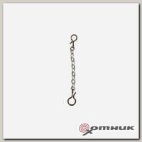 Цепочка с застёжками №2-№3 3.0 см. Sil (CZM-SIL2-3-30) Helios