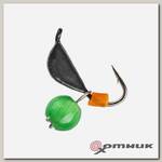 Мормышка вольф Ракушка с ушком 4мм 0,95гр Bl кошач. глаз G (MW-2240-BL/G) Helios