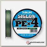 Шнур SIGLON PE?4 150 м (Dark Green) Sunline