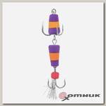 Мандула "Classic" 2Х цв. №06 фиолетовый-оранжевый-фиолетовый Premier Fishing