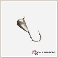 Мормышка Капля с ушком 4мм 0,99гр (MW-1140-Sil) Helios