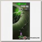 Поводок готовый Chod Rig Long 2,5 см, №8, 3 шт (KCR022) Korda