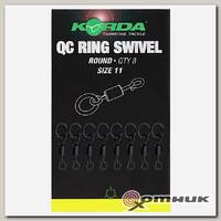 Вертлюг с быстросъемом для Ronnie-Rig Quick Change Swivel Korda