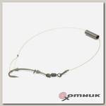 Поводок карповый HYDRO-FLEX 20lb, 20cm, GREEN LONG SHANK MUGGA № 4 Carpe Diem