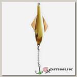 Блесна вертикал. зим. GLIDER с цеп. и тр., цвет GС Lucky John