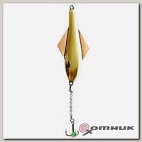 Блесна вертикал. зим. GLIDER с цеп. и тр., цвет GС Lucky John