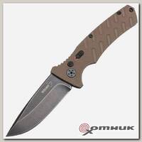 Нож складной серая рукоять G10, сталь AUS-8  BK01BO424 Strike Coyote Boker