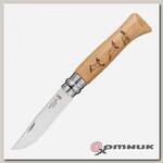 Нож №8 VRI Animalia Chamois (серна), рукоять дуб, длина клинка 8.5 см (0016219) OPINEL