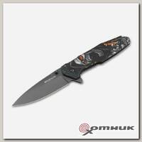 Нож складной рук-ть сталь/череп, сталь 440A, BK01MB230 Screaming Skull Boker