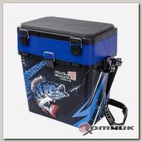 Ящик рыболовный зимний ICE FISHING синий (HS-IB-19-IFB) Helios