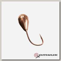 Мормышка Капля с отв.3мм 0,37гр (MW-1230-Cu) Helios