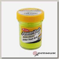 Паста форелевая PowerBait Select Glitter Trout Bait Chartreuse 50 гр Berkley