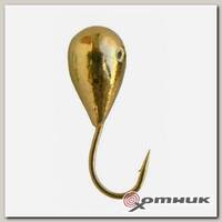 Морм. Вольф."Dixon-Rus" капля с отверстием d4, золото (10шт) (1240G) 0017427