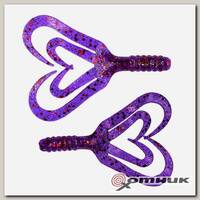 Твистер Credo Four tail 3,35"/8,5 см Silver Sparkles & Fio (HS-20-036-N) Helios
