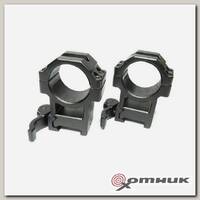 Кольца быстросъемные 30mm на WEAVER, высокие RQ2W3224 Leapers