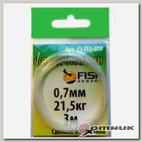 Поводковый материал Fluorocarbon 0,70мм тест 21,5кг (3м)