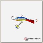 Балансир SAMURAI ICE SHARK/Малек HOLOGRAM 6 гр., 35мм, кр. Mustad, тр. со стразом, цвет G12 Таюр