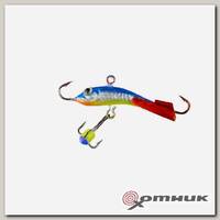 Балансир SAMURAI ICE SHARK/Малек HOLOGRAM 6 гр., 35мм, кр. Mustad, тр. со стразом, цвет G12 Таюр