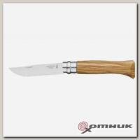 Нож филейный №8 VRI Folding Slim Olivewood нерж.сталь, длина клинка 8см (0011443) OPINEL