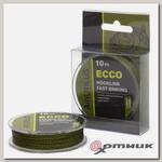 Поводковый материал Ecco 25lb 10 м Camou Green Nautilus