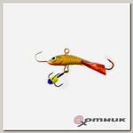 Балансир SAMURAI ICE SHARK/Малек HOLOGRAM 6 гр., 35мм, кр. Mustad, тр. со стразом, цвет G10 Таюр