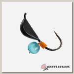 Мормышка вольф Ракушка с ушком 4мм 0,95гр Bl кошач. глаз B (MW-2240-BL/B) Helios