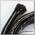 Плетеные трубки Flashabou Tubing Med BLACK HDMB12 Hedron