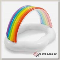 Бассейн Детский надувной Облако с радугой 1,42х1,19х0,84м 1-3года (57141) INTEX