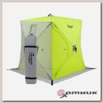 Палатка зимняя Куб 1,5х1,5 желтый/серый Premier Fishing