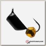 Мормышка Гвоздешарик черный, шарик многогранное золото Premier Fishing