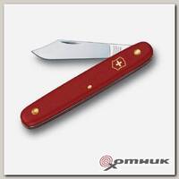 Нож 3.9010 садовый, красная рукоять VICTORINOX