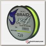 Леска плетеная J-Braid X4 флуор-желтая 135 м DAIWA