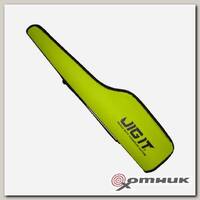 Чехол полужесткий для зимних удилищ лайм 80 см Jig It