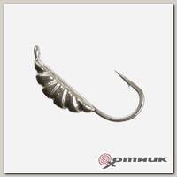 Мормышка Опарыш с ушком 4мм 0,8гр (MW-4240-Sil) Helios