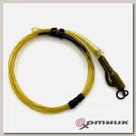 Готовый монтаж Dark Matter Leader Hybrid Lead Clip Gravel Khaki 40lb 1м KSZ36 Korda
