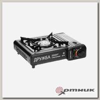 Плита газовая портативная ДРУЖБА (ДП-02) с переходником TOURIST