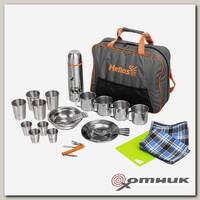 Набор для пикника Camping на 4 персоны с термосом (HS-CG-T-4) Helios