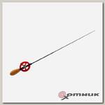 Телескопическая зимняя удочка с катушкой HFTC-2 с катушкой (хлыст 2 составной жёсткий Hi Carbon) Akara