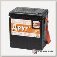 Ящик рыболовный Друг-2 30 л черный, 46,5x43x29 см Camping World